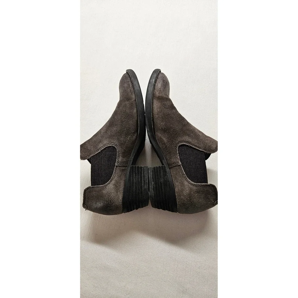 Born Kerri Womens Distressed Brown Suede Ankle Boots Booties F52142 Size 7M